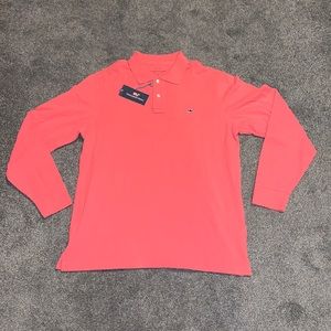 Vineyard Vines Long-Sleeve Classic Pique Polo